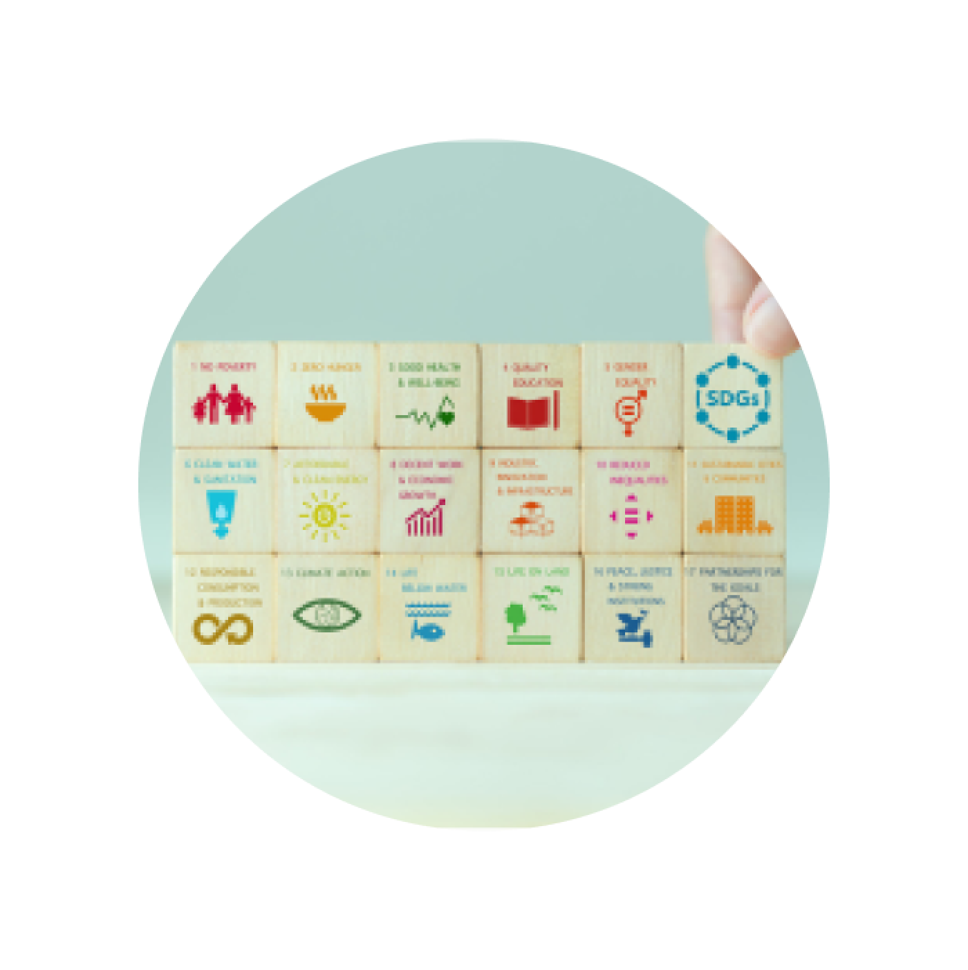 Кубики з компонентами сталого розвитку