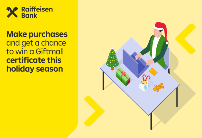 Win a Giftmall certificate for the holidays! 🎄🎁 | Raiffeisen Bank Aval