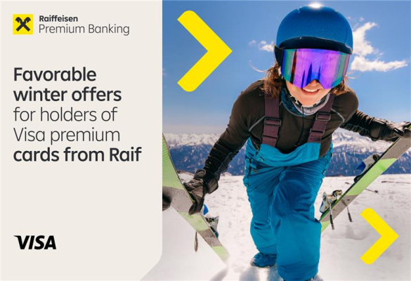 Winter is more profitable with premium Visa cards from Raif ❄