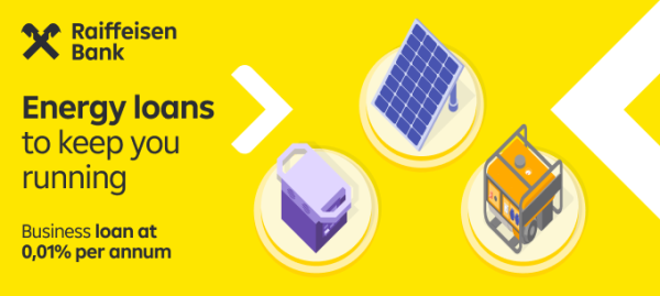 Raiffeisen Bank committed EUR 1 mn to grant-supported energy efficient lending for businesses