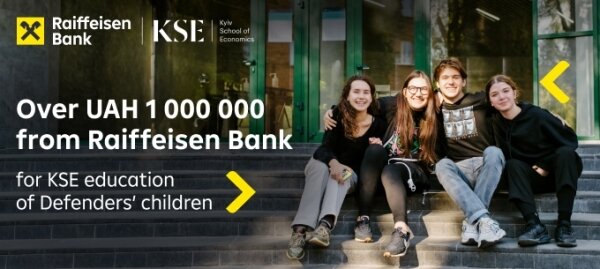 Raiffeisen Bank provides grants to enable the children of defenders to study at KSE